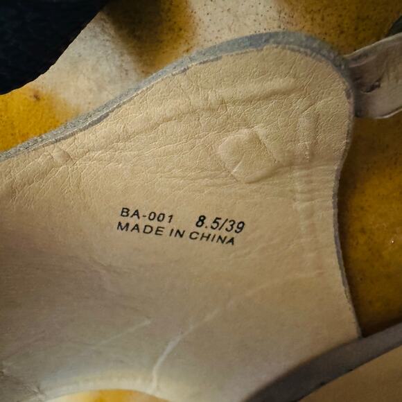 CL by Chinese Laundry Womens Baja 2 Toned Taupe Black 3" Wedge Sandals Size 8.5 - Picture 7 of 9